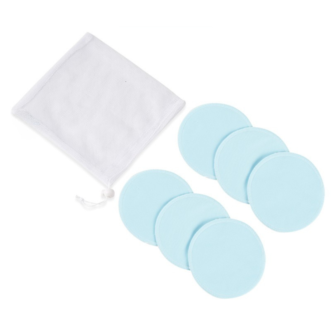 Bamboo breast pads reusable design with wash bag