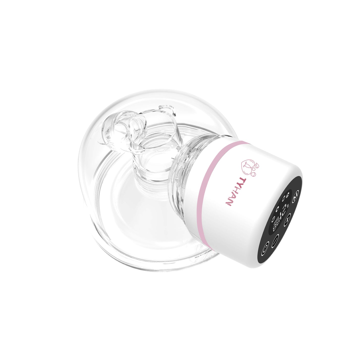 Tyhan electric breast pump - silicone and BPA free with display for monitoring time you have been pumping for