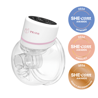 front view of tyhan hands free wearable breast pump from australian brand with awards