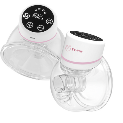 Handsfree wearable breast pump Tyhan double showing the front and back of the S12 breast pump